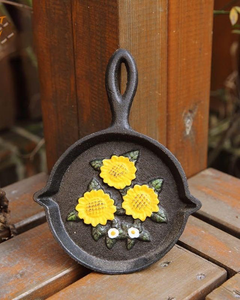 Mini poêle en fonte tenture murale coq conception peinture colorée pour chef de ferme Cusine décoration de charme Vintage - Product Image 4