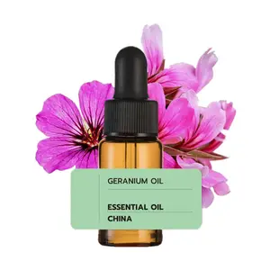 Großhandel Bulk Natural Pure Geranium ätherisches Öl für Hautpflege/Aroma therapie/Diffusor