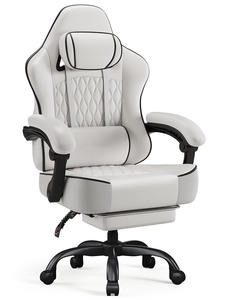 Chaise de jeu ergonomique inclinable personnalisée Anji, échantillon gratuit, chaise de jeu <span class=keywords><strong>PC</strong></span>, chaise de jeu avec haut-parleurs et massage - Product Image 1