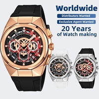 Montre analogique à quartz SKMEI 9377 de luxe pour homme, bracelet en silicone personnalisable, style sport antique, chronomètre, vente en gros, faible quantité