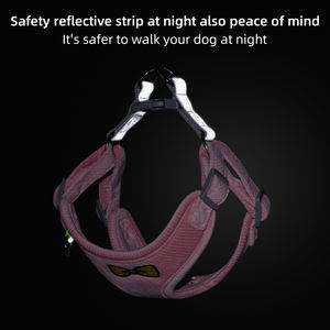 Tasma toptan kedi koşum ve tasma Set ile yansıtıcı küçük köpek koşum - Product Image 4