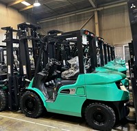 Chariot élévateur industriel Mitsubishi d'occasion 3 tonnes pour opérations en usine, manutention de conteneurs, remplacement de flotte logistique, commandes en gros