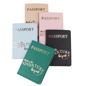 Porte-passeport de voyage en cuir PU imperméable avec chaînes décoratives, boîte de rangement pour documents à domicile, logo estampé, accessoires quotidiens - Product Image 1