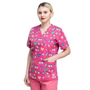 OEM al por mayor <span class=keywords><strong>nutricionista</strong></span> uniforme médico mujeres Scrub Set Scrubs uniformes conjuntos médico Hospital quirúrgico - Product Image 2