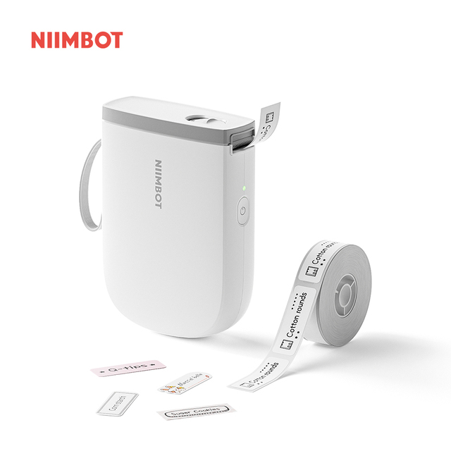 NiiMbot D11 Mini Portable School Student Name Water Cup Water Bottle Stationery Name Label Printer