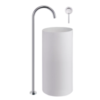 Robinet sur pied Robinet mitigeur de baignoire sur pied Ensemble de robinet de douche