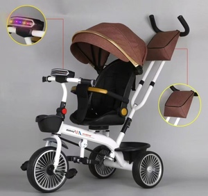 Triciclo para Bebés Nuevo al por Mayor de Fábrica, de Acero y Plástico con Parasol para Niños de 1 a 6 Años - Product Image 4