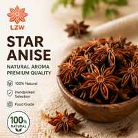 Anis étoilé rouge entier de Guangxi 50g pour usage domestique, cannelle, feuilles de laurier, piments séchés, épices pour braiser, poivre du Sichuan