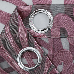 Rèm Vải Bọc Khách Sạn In Polyester Màu Tím 54X84 Hoa Bắc Âu Giảm Giá Mạnh Trung Quốc - Product Image 6