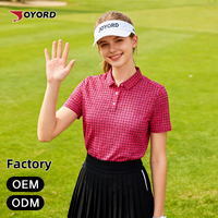 Polo de golf pour femmes sur mesure avec protection UV et extensibilité 4 directions pour la fabrication en gros ODM