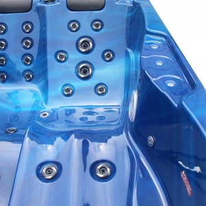 Modern 205x130x70cm Outdoor Spa With LED <b>Lighting</b> & Radio Speaker 35 Jets for 3 People Villas - Product Image 5