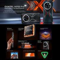 Nuevo teléfono resistente Original Oukitel Wp55 Pro 6,6 "Fhd + 120Hz 16GB 512GB 32mp + 108mp 11000mAh 33W 5g NFC GPS teléfono móvil resistente