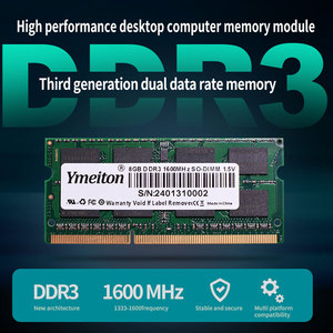 Stock Notebook Memoria <span class=keywords><strong>8GB</strong></span> <span class=keywords><strong>RAM</strong></span> <span class=keywords><strong>DDR3</strong></span> 4GB Ymeiton <span class=keywords><strong>1600MHZ</strong></span> SO DIMM Notebook Memoria <span class=keywords><strong>Ram</strong></span> <span class=keywords><strong>DDR3</strong></span> 4GB <span class=keywords><strong>8GB</strong></span> Rams para Laptop Soporte OEM - Product Image 2
