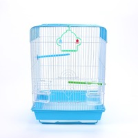 Bonne qualité transporteurs pour animaux de compagnie élevage perroquet perruche métal Commercial diviseur fer Cage pour amour oiseau