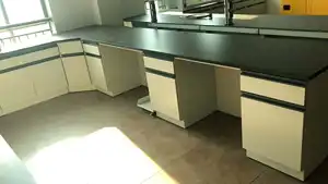 Lab tafel met reagens plank lade fysische chemie medische lab meubels aangepaste laboratorium werkbank