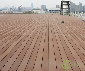 Recyclable plastic wood composite decking anti-uv wood plastic composite decking for villa composite decking timber
