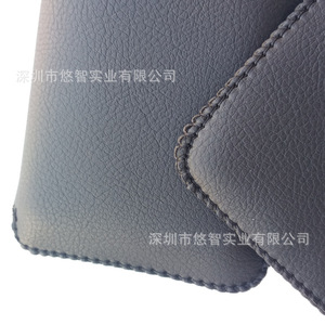 Étui en cuir pour batterie externe haut de gamme à motif litchi, étui de protection en cuir PU pour alimentation électrique, emballage pour produits électroniques. - Product Image 1