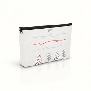 Sublimation Women Fashion Lightweight Canvas Cosmetic <b>Bag</b> Travel Commercial Makeup Remover Toilet <b>Bag</b> With Bottom - Product Image 4