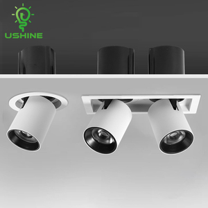 Đèn <span class=keywords><strong>LED</strong></span> âm trần <span class=keywords><strong>COB</strong></span> tròn vuông bằng nhôm, thiết kế góc chiếu sáng trong nhà, sản phẩm mới của Ushine - Product Image 2