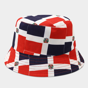<strong>Dominican</strong> <strong>Republic</strong> Flag Bucket Hat Cute Funny National Flag Fisherman Hat Fashion Spring Summer Sun Cap Outdoor for Women Men - Product Image 1