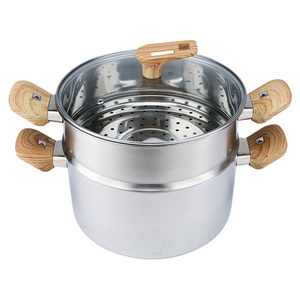 Juego de 8 ollas y sartenes antiadherentes de acero inoxidable de <span class=keywords><strong>3</strong></span> capas para cocinar - Product Image 2