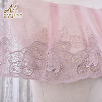 Nouvelle bordure en dentelle de tulle multicolore personnalisée lacets de broderie de haute qualité dentelle de garniture de mariage