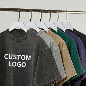 Dtg דפוס חומצה הבציר שטפת צבע חולצת גברים מדי חומצי חומצה שטפה חולצה דהוי t חולצה עלים ו-dtg לנגב - Product Image 1