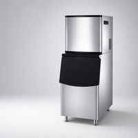 Machine à glaçons commerciale grande capacité 200 kg/24 h, automatique, en acier inoxydable, pour restaurant, bar, salon de thé