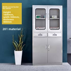 Tavolo per Diagnosi e Trattamento Estetico Dentale con Armadietto per Dispensazione di Medicinali, Mobile Basso, Realizzato in Acciaio Inossidabile. - Product Image 4