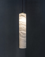 Lustre cylindrique moderne de luxe nordique en albâtre pour villa, escalier, hall d'hôtel, salon, décoration intérieure, luminaire suspendu
