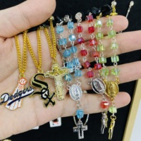 Fabricant chinois de pendentifs en métal San Judas de haute qualité, personnalisés, avec chaîne dorée pour chapeau