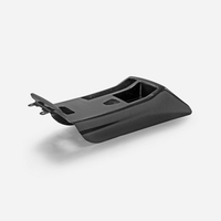 Console centrale de luxe en fibre de carbone de type E46 M3 CSL (uniquement pour conduite à droite) avec logo EPR noir et installation facile