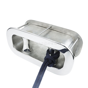 Accessoires de quincaillerie marine en acier inoxydable 316, poulie de guidage à double roue, ancre de treuil, perforation pour yacht - Product Image 1