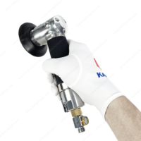 Mini polisseuse d'angle 3 pouces 5000RPM Outils de polissage pneumatiques Polisseuse à air pour le polissage de pièces automobiles, le polissage en fibre de carbone, 3C Po