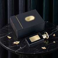 Boîte d'emballage de parfum en carton magnétique personnalisé pour bouteilles vides de 50ml Design rabattable avec doublure en éponge