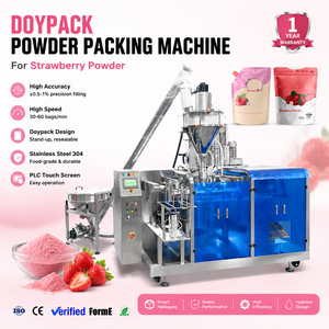 Máquina Automática de Envasado Doypack de Alta Precisión para Llenado y Sellado de Polvo de Fresa y Polvo Alimentario - Product Image 1