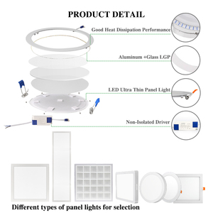 Văn phòng 3cct có thể điều chỉnh lõm tròn vuông trần ánh sáng 4 6 8 inch 3W 6W 9W LED bảng điều chỉnh ánh sáng nhà - Product Image 5