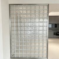 Bloc de verre transparent massif de haute qualité 190x190x80mm, isolation acoustique, imperméable, brique de verre décorative pour cloison
