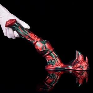 Red Devil Silicone Shaped <b>Dildo</b> Female Masturbation Device Animal Horse <b>Dildo</b> Sex Toy Accept Drop Shipping - Product Image 5