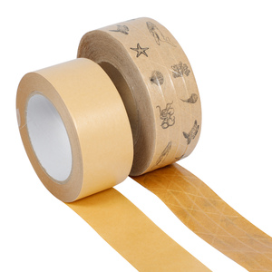 Cinta de Papel Kraft Autoadhesiva de Color Personalizada con Logotipo, Reforzada con Goma Termofusible para Sellado de Paquetes - Product Image 6