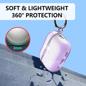 Étui pour écouteurs <span class=keywords><strong>Airpods</strong></span> Pro <span class=keywords><strong>3</strong></span> avec stylo de nettoyage, anti-chute, TPU transparent, dégradé, étui de protection pour écouteurs <span class=keywords><strong>Airpods</strong></span> Pro <span class=keywords><strong>3</strong></span> - Product Image 5