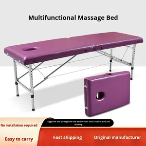 Lettino da Massaggio Pieghevole Portatile per Uso Domestico, Altezza Regolabile, Terapia Originale a Punti per Tatuaggi e <span class=keywords><strong>Moxibustione</strong></span> - Product Image 4