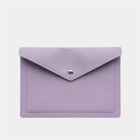 Porte-documents en cuir PU sac d'ordinateur housse pour ordinateur portable avec organisateur de fichiers enveloppe étui pour reçu contrat stockage de documents