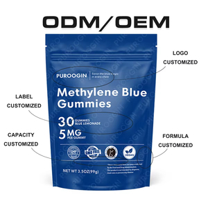 Bilişsel fonksiyon mitokondriyal enerji desteği Gummies mavi Falovr için beyin fonksiyonu metilen takviyesi Gummies 5mg artırmak - Product Image 5