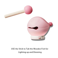 Veilleuse LED innovante en forme de poisson bouddhiste pour enfants, mignonne, en ABS, rechargeable par USB, alimentation tactile, entrée 3.7V