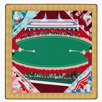 Tapis de Mahjong Leti Mute en Néoprène, Logo Personnalisé, Écologique, Durable, Imperméable, Antidérapant, Imprimé par Sublimation pour la Famille