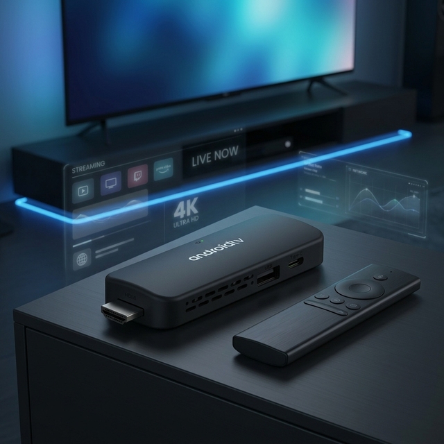 Sumavision 4GB+128GB 2025 WiFi5 OTT 4K Black STB Micro Android TV Box Android 9.0 Wireless Remoter HDR/H265 Quad Core 1 Year