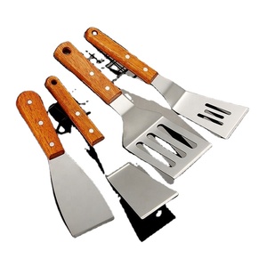 Stainless Steel Teppanyaki Cooking Western Pizza Hand Grasping Pie Pressure Spatula Raw Pancake Tool - Product Image 1