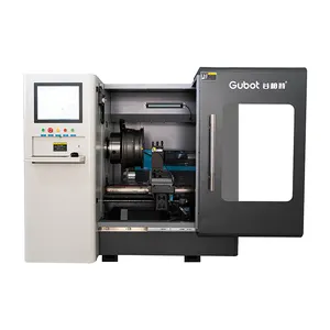 Torno automático tipo cama giratória Cnc GBT-LSW28 com alimentador de barra