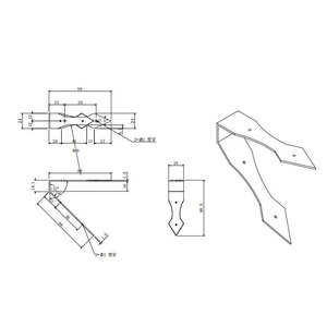 Support d'angle en acier au carbone noir Ayj Diamond 95x89x24mm pour étagère de placard, design moderne et simple - Product Image 1